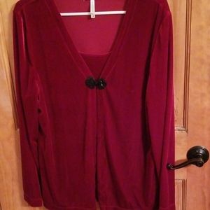 Velvet  dress shirt worn once  like  new  very pre